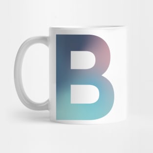 Gradient Letter B Initial Alphabet Mug